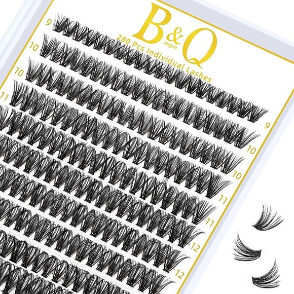 280 Clusters False Eyelash 20D 30D 40D Extensions Individual Lash - Picture 1 of 5